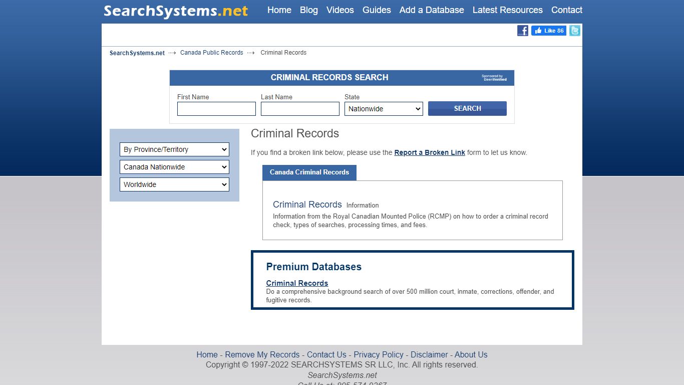 Canada Criminal Records